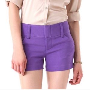 Alice + Olivia purple shorts